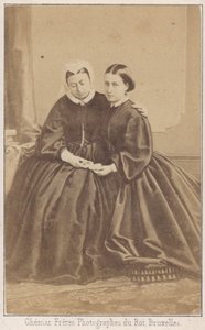 Rainha Vitória e sua filha de Louis Joseph Ghemar