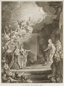 A coroação de Luís XVI de Louis Joseph I Masquelier
