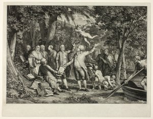 Mirabeau chega aos Campos Elísios de Louis Joseph Masquelier