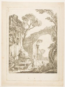 A fonte nas ruínas de Louis Joseph Masquelier