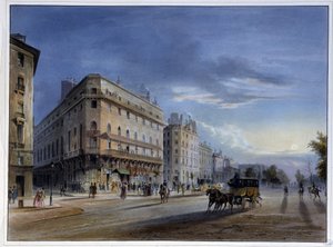 Boulevard des Italiens - em "Paris em 1837" por Arnout de Louis Jules Arnout