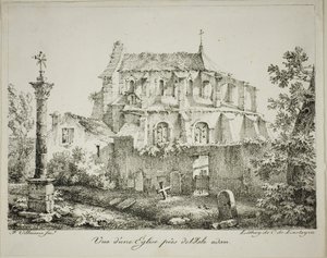 Vista de uma igreja perto de l