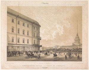 Vista da Admiralitsplein em Sint-Petersburg
Place de l