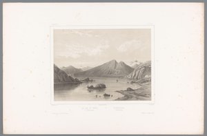 Vista do Lago Norsjø em Telemark
Le lac du Nord à Tellemarken / Nordsjóen i Tellemarken (título sobre o objecto)
Faces na Escandinávia (título da série)
Vues du Nord. Norvège (título da série)