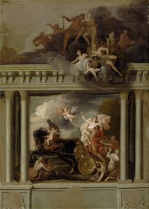 The Rape of Proserpine, projeto para a escadaria de Devonshire House, Londres, c.1704 (óleo sobre tela)