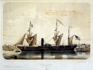 Steamer "The Franklin" (O Franklin) de Louis Le Breton