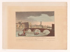 Vista da Ponte Santa Trinita em Florença
Vue du Pont de la Trinité à Florence (título sobre o objecto)
Cityscapes em Itália, Espanha e Egipto (título da série)