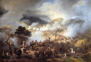Campanha da Espanha: "A Batalha do Passo de Somo Sierra em Castela em 30/11/1808" Pintura de Louis Francois Lejeune (1775-1848) 1810 Sol. 2,1x2,6 m. de Louis Lejeune