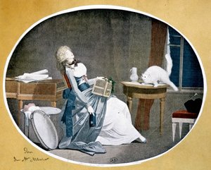 Reprodução de um quadro de Louis Boilly (1761-1845).