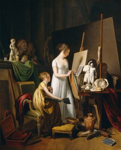 Estúdio de um pintor de Louis Leopold Boilly