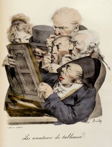 Amantes de quadros Gravura de Louis-Leopold Boilly (Louis Leopold Boilly de Louis Leopold Boilly