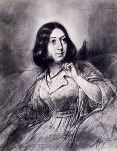 Retrato de George Sand, pseudônimo de Amantine-Lucile-Aurore Dupin (Paris de Louis Leopold Boilly