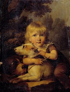 Retrato de Louis Arnault (1803-1885) Pintura de criança por Louis Leopold Boilly (1761-1845) 1808 aproximadamente. Sol. 0,22x0,16 m de Louis Leopold Boilly
