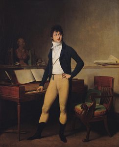 Retrato do compositor François-Adrien Boieldieu 1775-1834, 1800 de Louis Leopold Boilly
