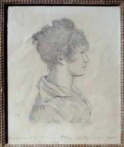 Retrato de perfil de Josephine de Beauharnais (1763-1814) Desenho de Louis Leopold Boilly (1761-1845) 1793 Sol. 0,17x0,21 m Malmaison, musee du chateau de Louis Leopold Boilly
