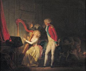 O concerto improvisado, ou o preço da harmonia, 1790 de Louis Leopold Boilly