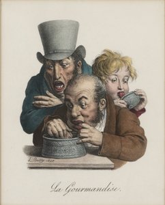 A gula, 1824-1825 de Louis Leopold Boilly