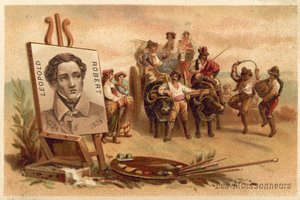 As colheitadeiras por Louis Leopold Robert (chromolitho)