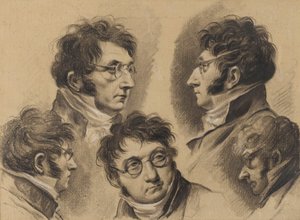 Louis-Léopold Boilly - 5 auto-retratos de Louis Leopold Boilly