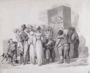 Louis-Léopold Boilly - O Gato Pobre (sketch) de Louis Leopold Boilly