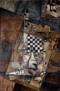 Ainda vida com um tabuleiro de xadrez, 1912.