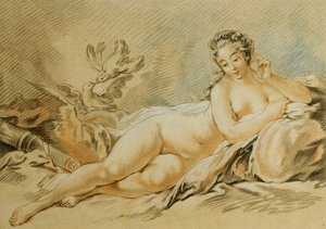 Venus Resting, Depois de François Boucher; Repos de Venus, depois de François Boucher, 1774 de Louis Marin Bonnet