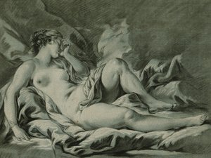 Venus Sleeping, depois de François Boucher; O sono de Vênus, depois de François Boucher, 1771 de Louis Marin Bonnet