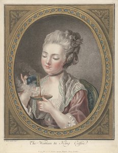 Mulher tomando café de Louis Marin Bonnet