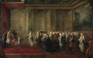A Recepção de Cornelis Hop (1685-1762) como Legado dos Estados Gerais no Tribunal de Louis XV, 24 de Julho de 1719 de Louis Michel Dumesnil