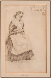 Tricotar, 1884. de Louis Michel Eilshemius