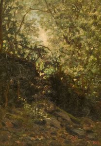 Night Through Forest, 1889. de Louis Michel Eilshemius