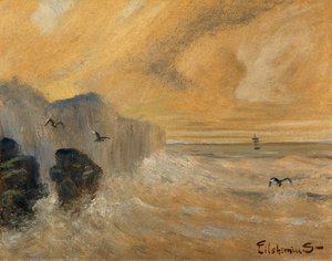 Rocky Seashore, final do século 19 e início do século 20. de Louis Michel Eilshemius