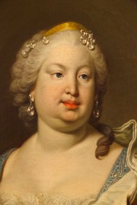 Bárbara de Portugal ou Bragança (detalhe) de Louis Michel van Loo