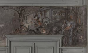 Le repas des comédiens - Modelo para a sala de jantar de Jean Coquelin, Villa Longchamp, Neuilly, cerca de 1900 (óleo)