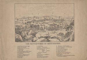 O campo de batalha de Gettysburg, c.1867