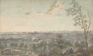 Versalhes Vista do Sudoeste, 1779. de Louis Nicolas de Lespinasse