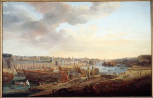 Estaleiro: "O Porto de Brest" Pintura de Louis Nicolas van Blarenberghe (1716-1794) 1774 Sun. 1,25x1,93 m Brest, Musee des Beaux Arts
