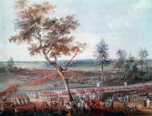 Cerco de Yorktown no dia 19 de outubro de 1781. Detalhe (óleo sobre tela