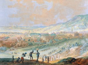 A cidade de Cap Francais (Cap-Haitien dos tempos modernos) no Haiti