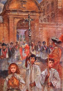 Procissão solene em Frejus, em honra de São Leonce de Louis Ollier