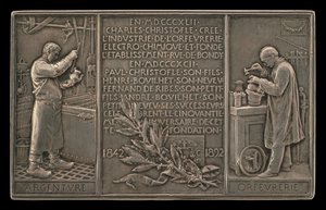 Cinquenta anos da Christofle Company, 1842-1892 [reverso]