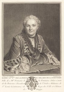 Marie Gallise de la Fontaine de Louis Petit after Maurice Quentin de La Tour