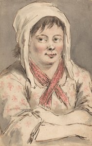 Uma Jovem Camponesa de Braços Dobrados de Louis Philippe Boitard