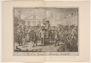 A brincadeira matinal de Covent Garden de Louis Philippe Boitard