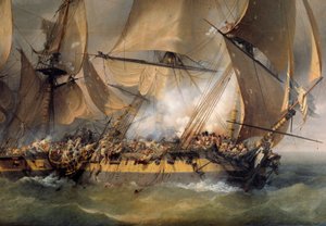 Batalha entre a fragata francesa "La Bayonnaise" e a fragata inglesa "L