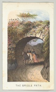 The Bridle Path, da série, Views in Central Park, New York, Part 2, 1864. de Louis Prang
