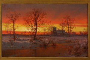 Pôr do sol, inverno de 1862 (Óleo sobre tela)