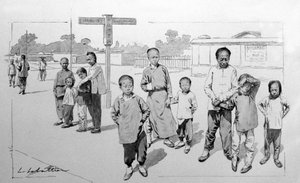 Estação Ferroviária Trans-Siberiana na China. 1913.