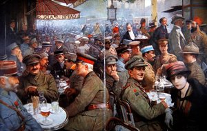 O Café da Paz durante a Guerra