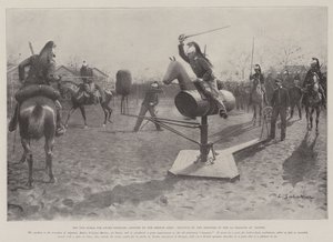 O Novo Cavalo para o Exercício da Espada, adotado pelo Exército Francês, Prática dos Soldados dos 3os Dragões em Nantes